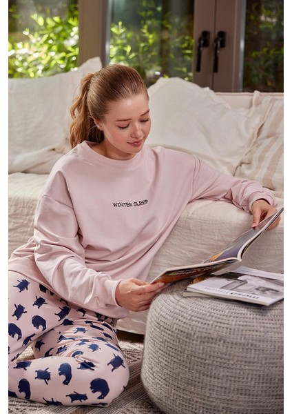 Pijama Takımı Pembe ZK24-116140