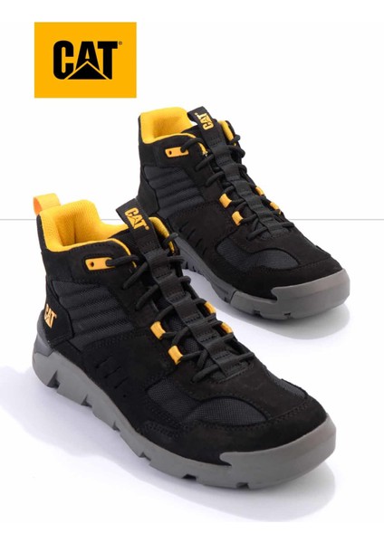 Black Leather Erkek Outdoor Bot CAT1111111101