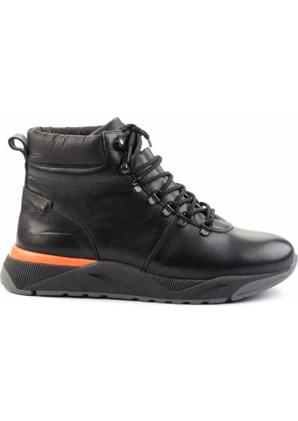 Siyah Leather Erkek Bot & Bootie E02398012703