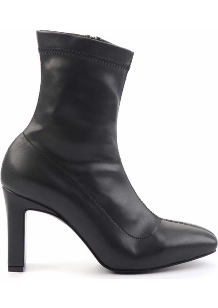 Siyah Streç Kadın Bot & Bootie K02397068317