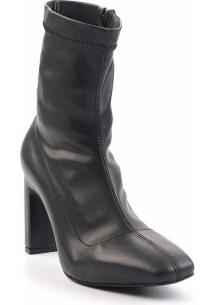 Siyah Streç Kadın Bot & Bootie K02397068317