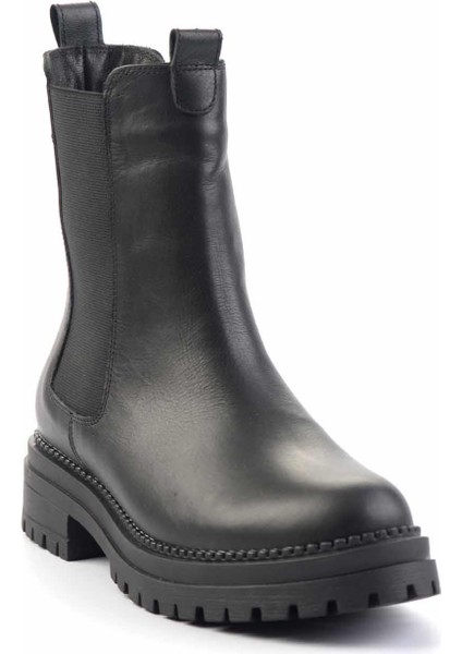 Siyah Leather Kadın Bot & Bootie K02513410203 modelleri