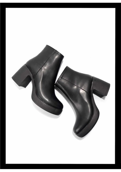 Siyah Kadın Bot & Bootie K02674197409