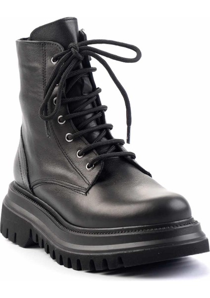 Siyah Leather Kadın Bot & Bootie K02513870103 modelleri