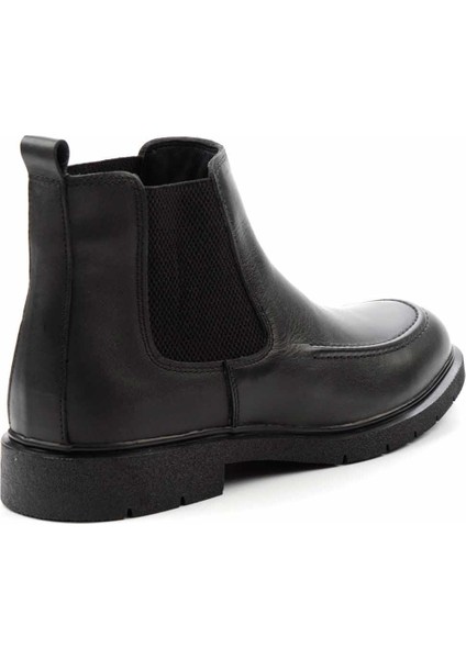 Siyah Napa Leather Erkek Bot & Bootie E02811242543