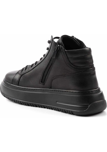 Siyah Napa Leather Erkek Bot & Bootie E02811046243