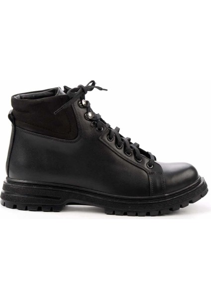 Siyah Antik Leather Erkek Bot & Bootie E02863152141
