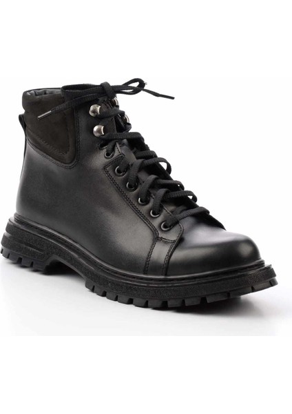 Siyah Antik Leather Erkek Bot & Bootie E02863152141