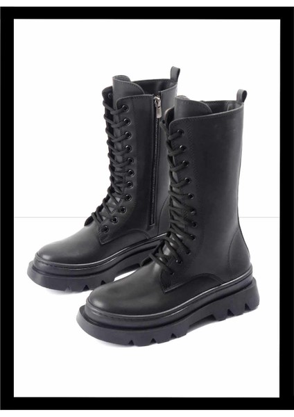 Siyah Kadın Bot & Bootie K02431760109
