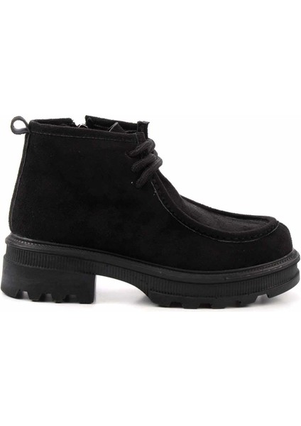 Siyah Süet Kadın Bot & Bootie K02179745202