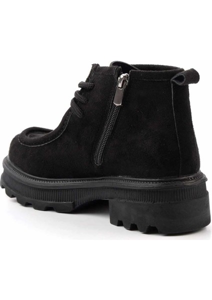 Siyah Süet Kadın Bot & Bootie K02179745202