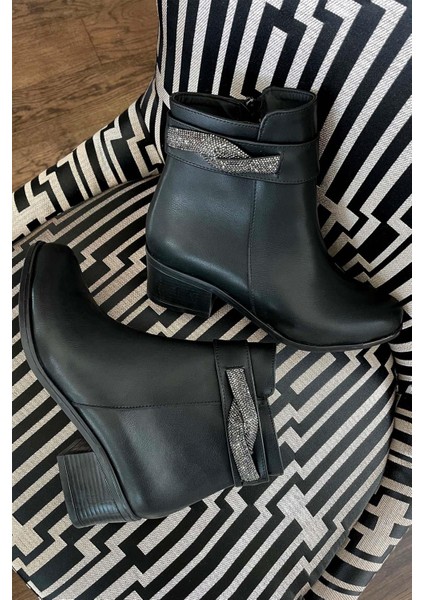 Siyah Kadın Bot & Bootie K02425265109