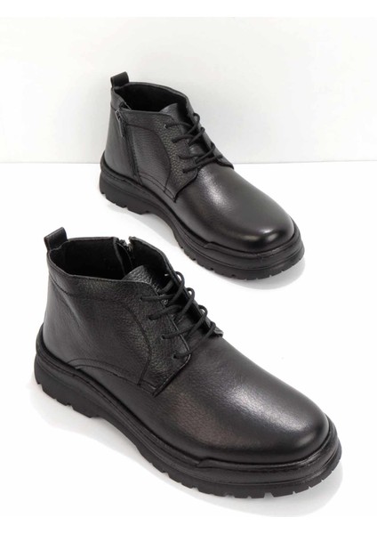 Siyah Leather Erkek Bot & Bootie E02951060003