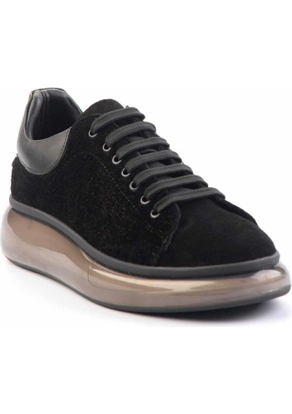 Siyah Siyah Leather Erkek Sneaker E01902252502 modelleri