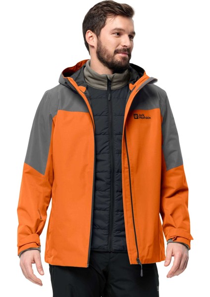 JACK WOLFSKİN GLAABACH 3 IN1 JKT 1115291-6185 ERKEK Turuncu Mont&Ceket