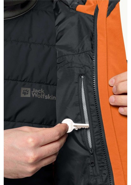 JACK WOLFSKİN GLAABACH 3 IN1 JKT 1115291-6185 ERKEK Turuncu Mont&Ceket indirimleri
