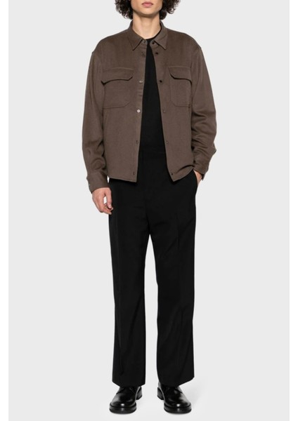 Yün ve Kaşmir Karışımlı Regular Fit Gömlek Erkek Gömlek 6R1C61 1ntyz 0440 modelleri