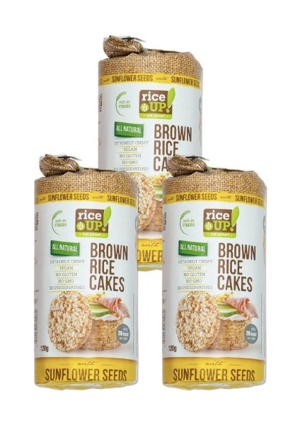 Ayçekirdekli Pirinç Patlağı 120 G x 3 Adet