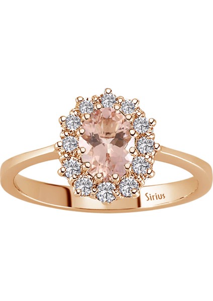 Pırlanta ve Oval Morganitetaşlı Anturaj Yüzük 0404R0406 fiyatları
