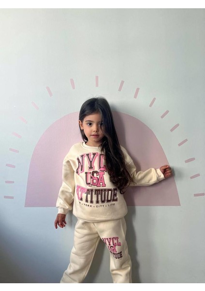 Yigit Butik Baskılı Kız Çocuk Takım