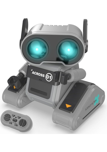 Rc Şarj Edilebilir Uzaktan Kumandalı Robot Oyuncak - Gri