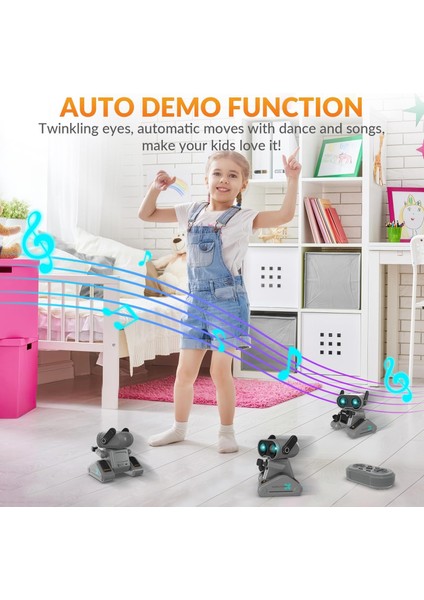 Rc Şarj Edilebilir Uzaktan Kumandalı Robot Oyuncak - Gri