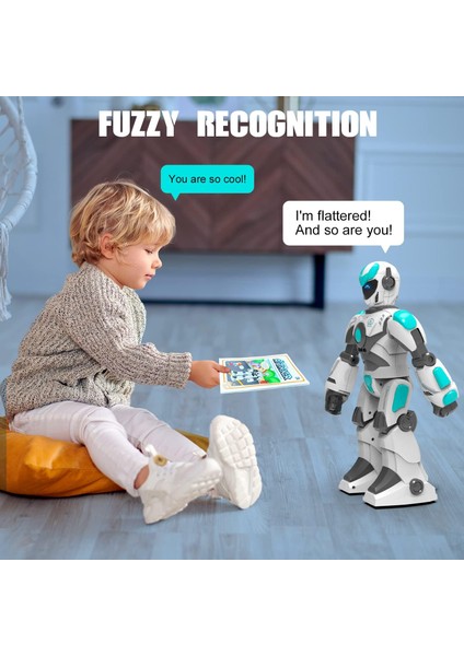 Programlanabilir Uzaktan Kumandalı Robot Ses Kontrollü - Beyaz