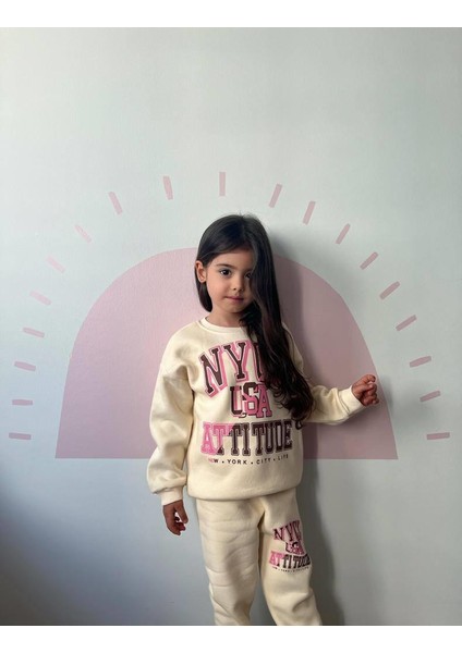 Yigit Butik Baskılı Kız Çocuk Takım