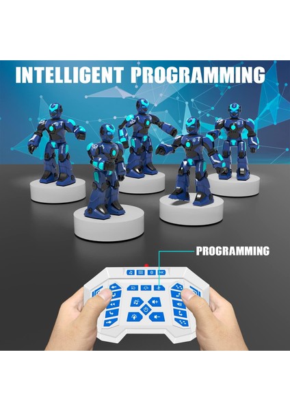 Programlanabilir Uzaktan Kumandalı Robot Ses Kontrollü - Mavi