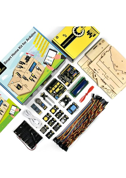 Keyestudıo Akıllı Ev Başlangıç Seti - Arduino - Uno R3 - Kodlama Kiti