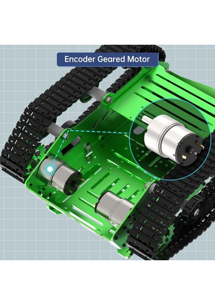 Lewansoul 2WD Motorlu Tank Araba Şasi Kiti - Şok Emici Robot fiyatları