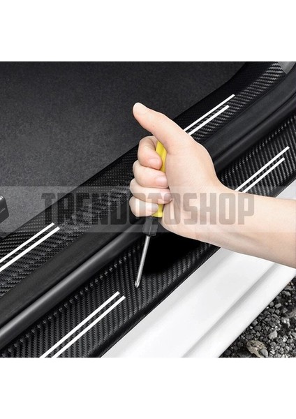Subaru Uyumlu Karbon Kapı Eşiği Folyo 4'lü Set Orijinal Hava Kanallı Ithal fırsatları