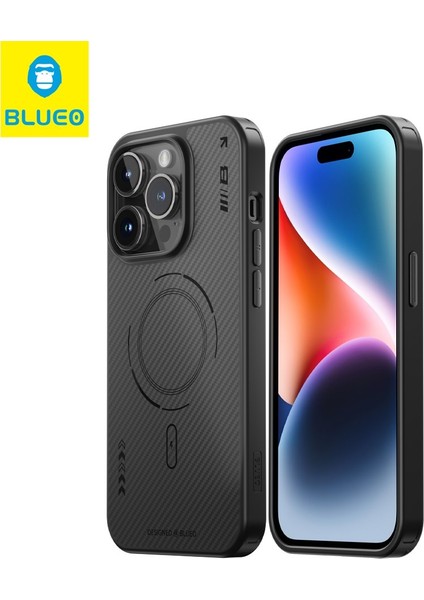 iPhone 15 Pro Magsafe Uyumlu Air Armor Aramid Fiber Anti-Drop 1500D Telefon Kılıfı