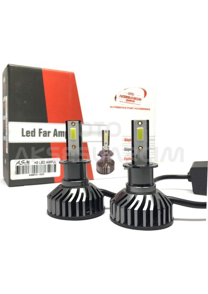 Aem Mini Slim H3 LED Xenon Far Ampulü 6000K Beyaz 12V 30W 7200 Lümen