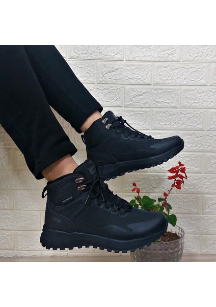 29652 Siyah Waterproof Kaymaz Rahat Erkek Bot