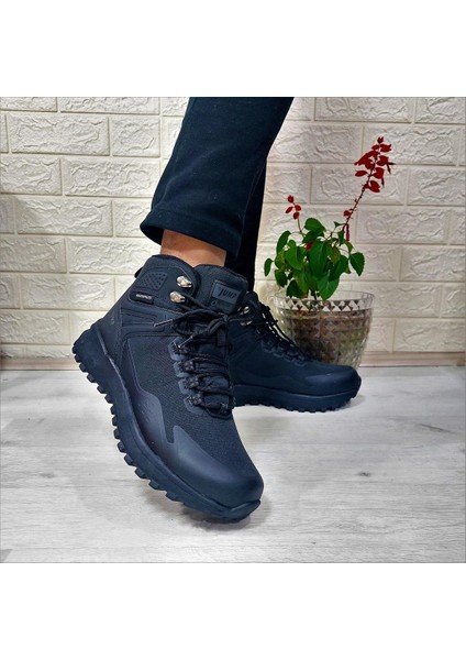 29652 Siyah Waterproof Kaymaz Rahat Erkek Bot