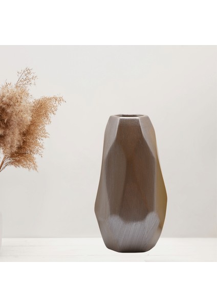 Bronz Dekoratif 25CM Prizma Vazo