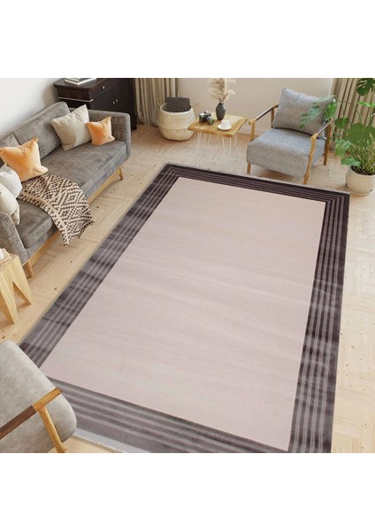 Wow 6013A Çerçeveli Modern Bambu Halı