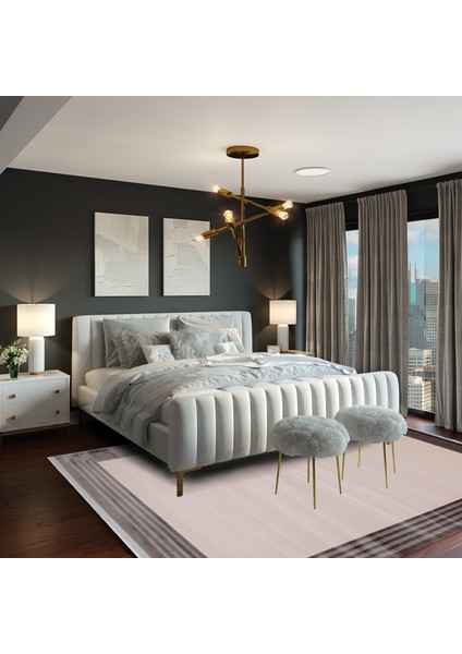 Wow 6013A Çerçeveli Modern Bambu Halı modelleri