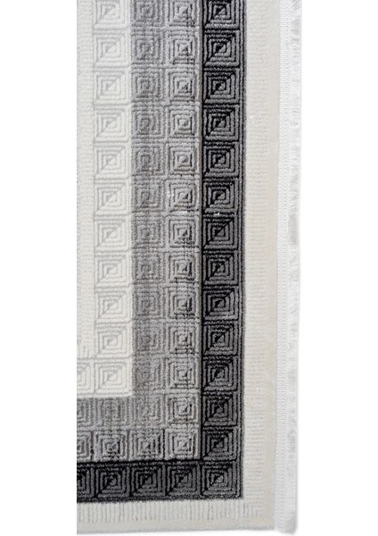 Si̇lver 7173A Siyah Gri Modern Salon Halısı fırsatları