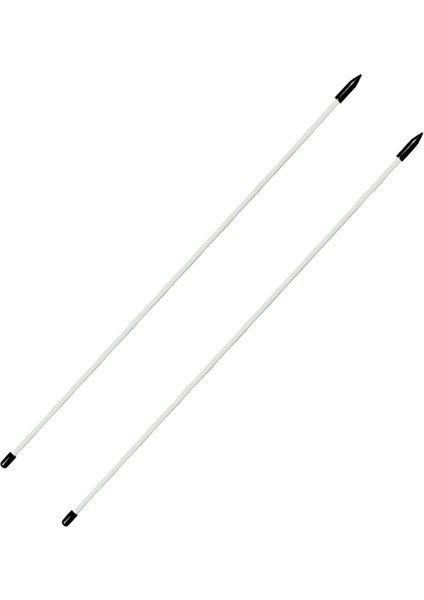 2x Golf Hizalama Çubukları Salıncak Uygulaması Için Golf Uygulama Çubukları Beyaz Koyma (Yurt Dışından)