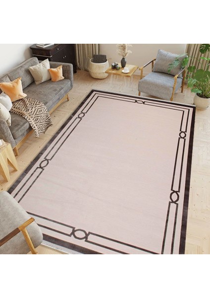 Wow 6012B Çerçeveli Modern Bambu Halı