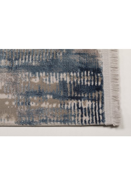 Emirgan T006C Gri Mavi Ince Modern Akrilik Salon Halısı indirimleri