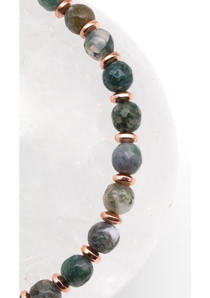 Yosun Akik Doğal Taş Makrome Örme Bileklik fiyatları