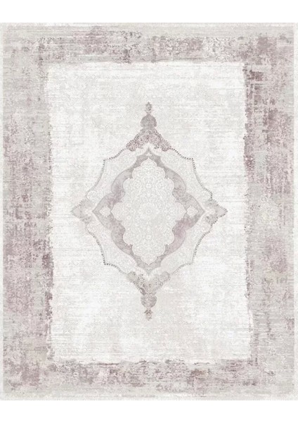 Angora Bien 9951F Krem Gül Pembe Modern Akrilik Salon Halısı modelleri