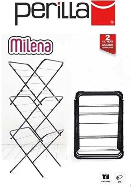 Milena Metal Kurutmalık - 14 Metre Kapasiteli Çamaşır Askısı