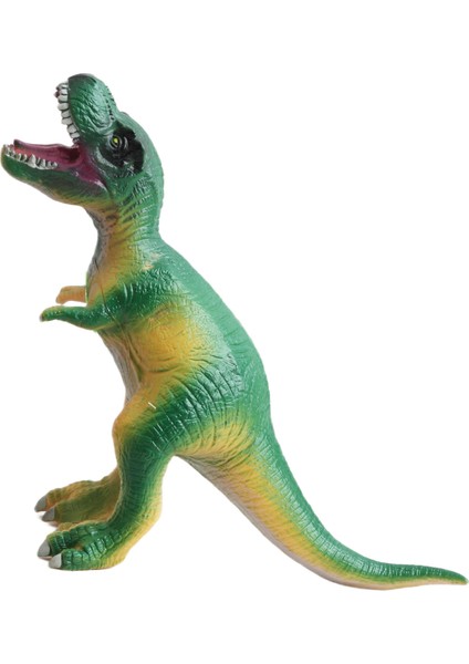 Gerçek Görünümlü Peluş Dolgulu Soft Silikon Kaplı Sesli Kükreyen Dinozor Oyuncak Büyük Boy T-Rex