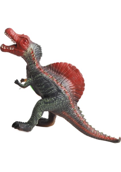 Gerçek Görünümlü Peluş Dolgulu Soft Silikon Kaplı Sesli Kükreyen Dinozor Oyuncak Büyük Spinosaurs