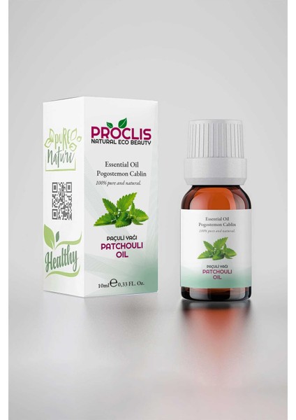 Paçuli Uçucu Yağı %100 Saf 10 ml ( Patchouli Oil ) Sprey Başlıklı