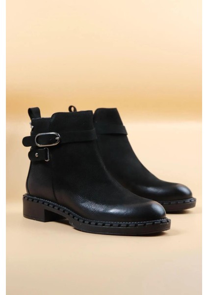 2152203K Kadın Bot Derı Sıyah M indirimleri